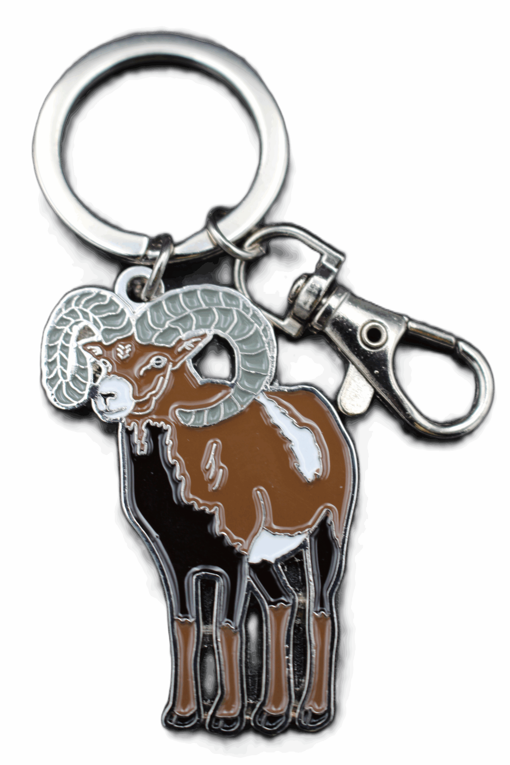1-159MO Mouflon ss fd Porte-clé métal Saimiri