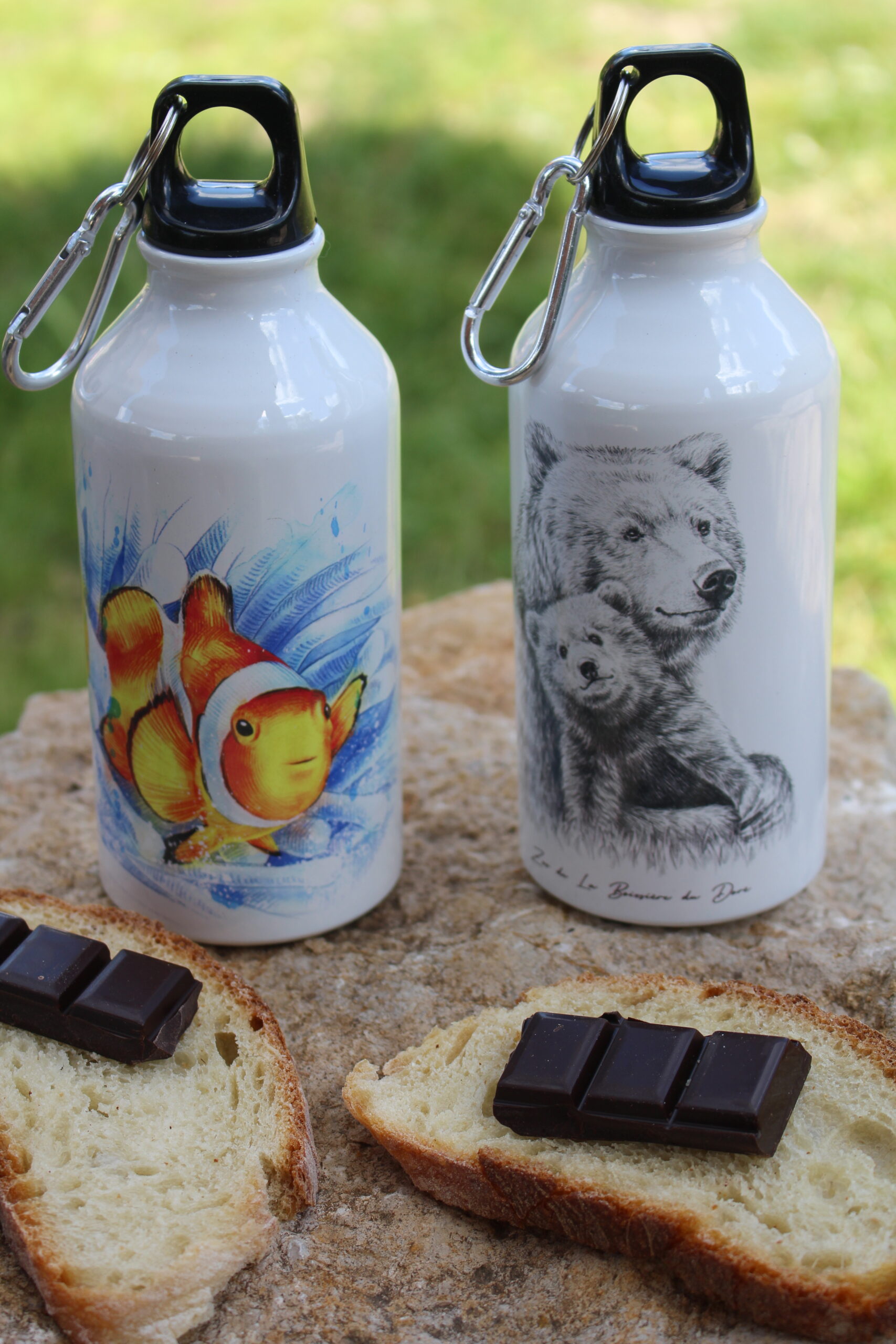 gourdes 400 ml subimation grand petite gourde bleue