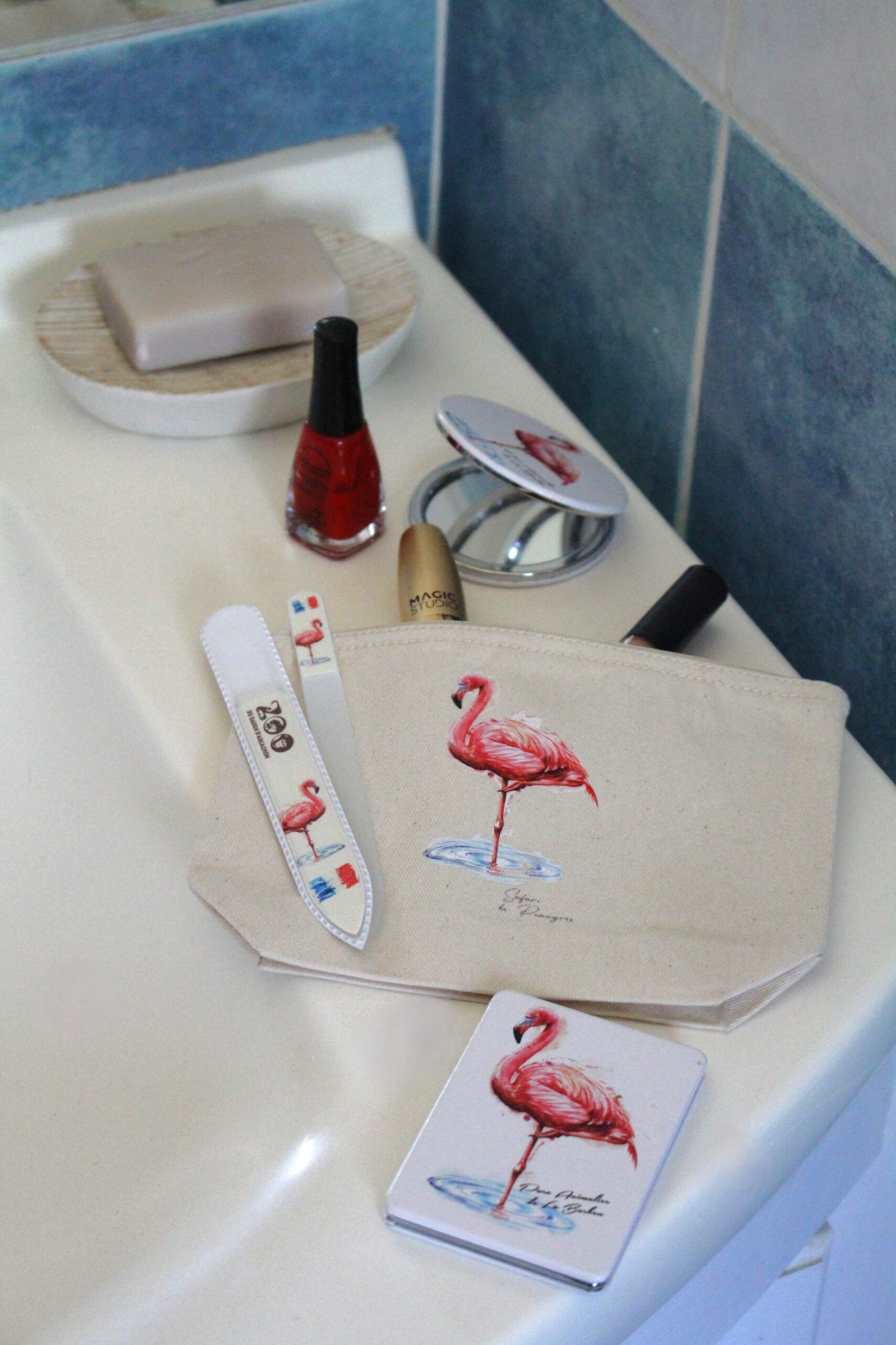 Miroir de poche rond