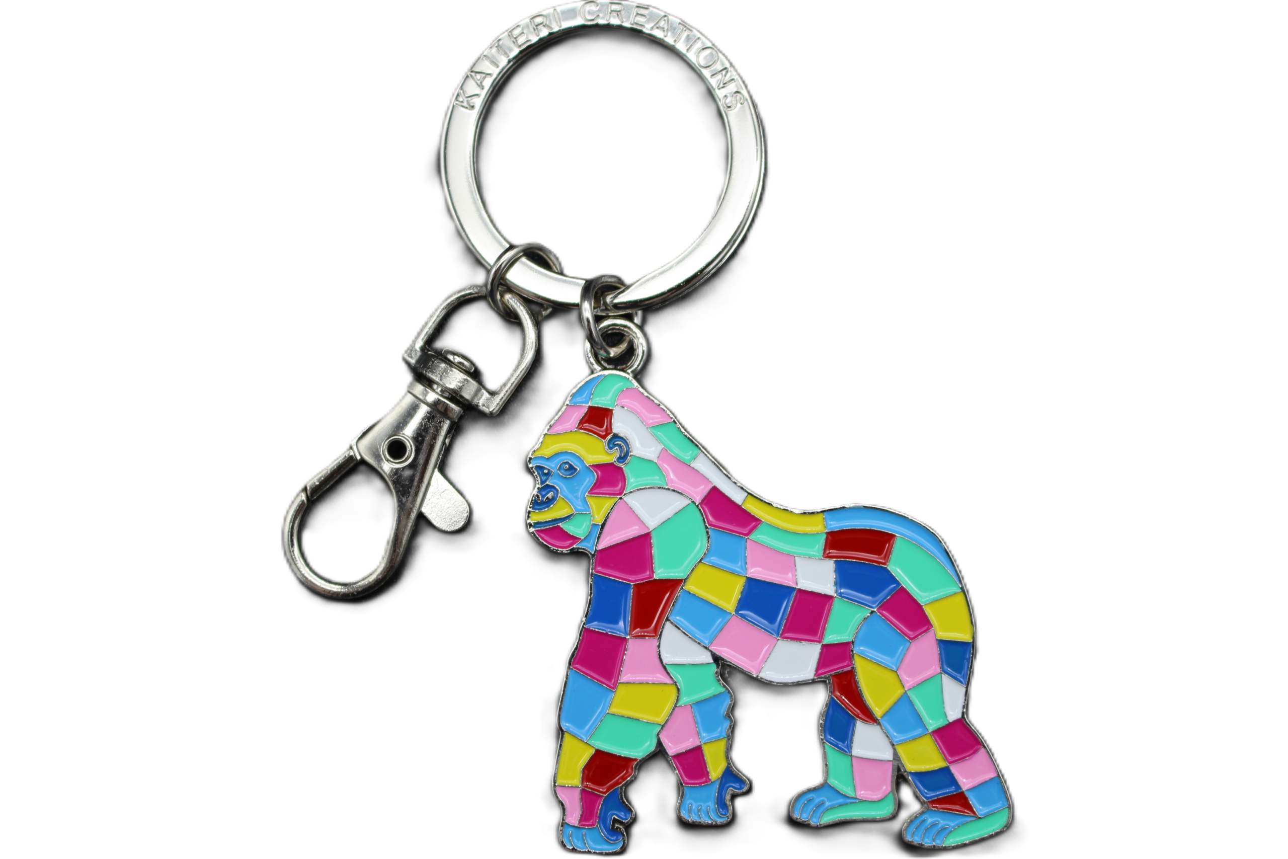 porte-clés métal chimpanzé