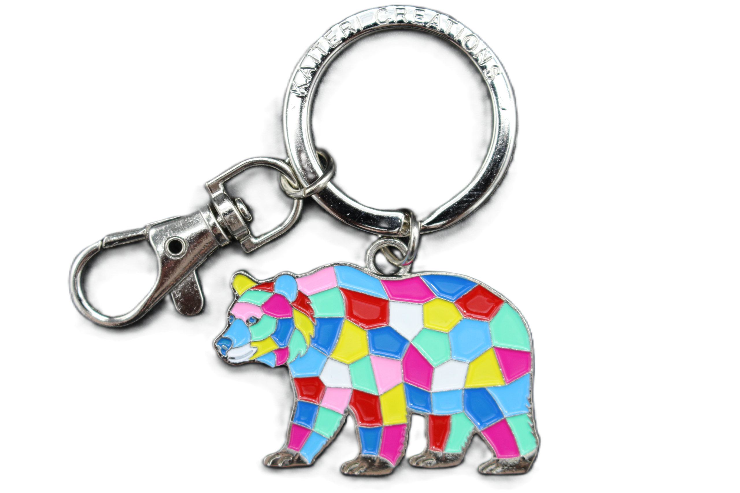 porte-clés métal crocodile