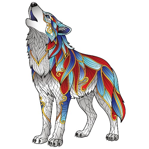 Marquage Art Loup
