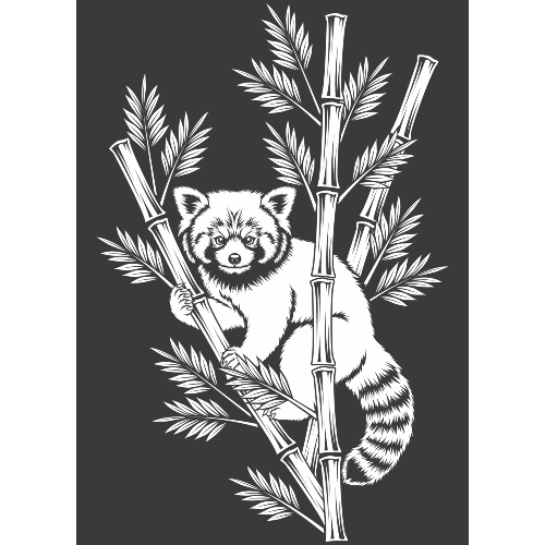 Marquage Art Loup Blanc