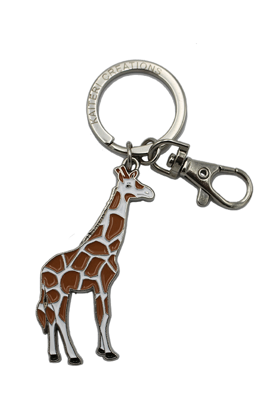 porte-clés métal girafe
