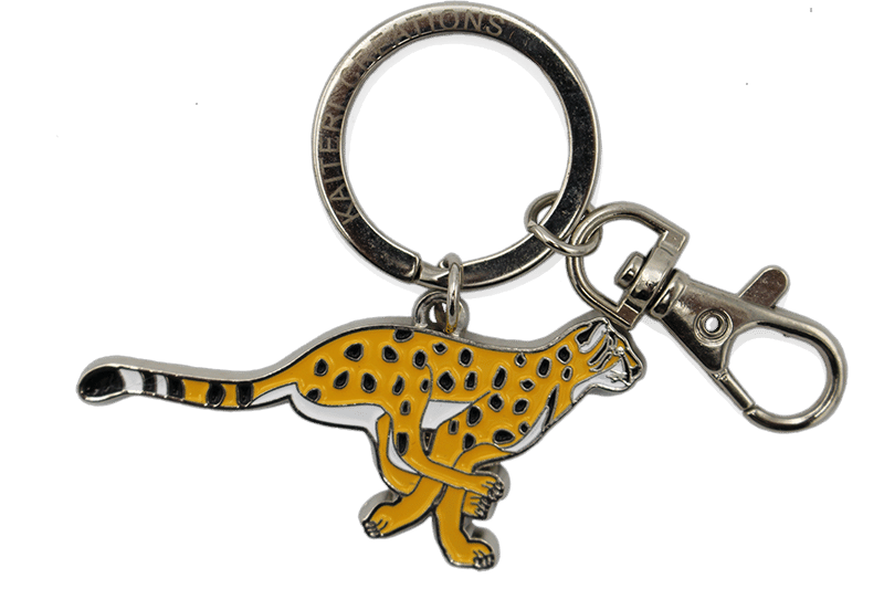 porte-clés métal guépard