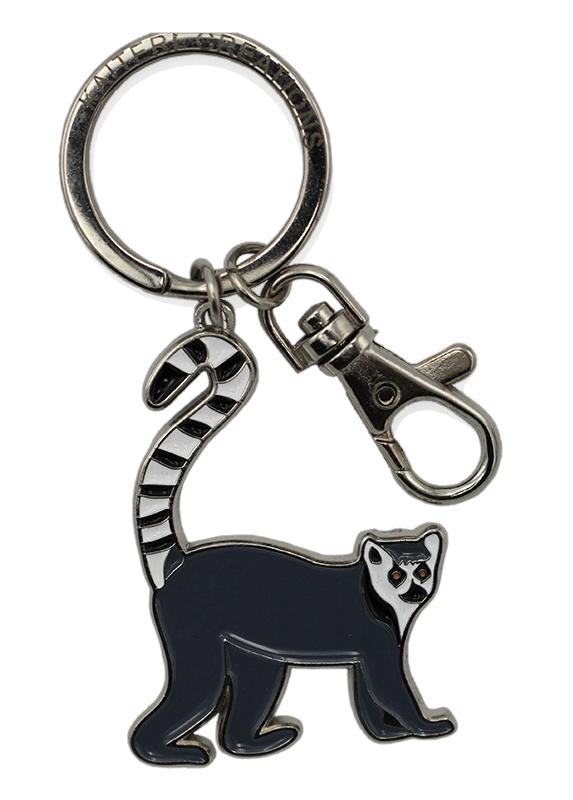porte-clés métal lémurien