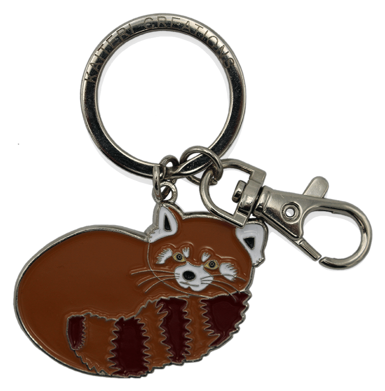 porte-clés métal panda roux