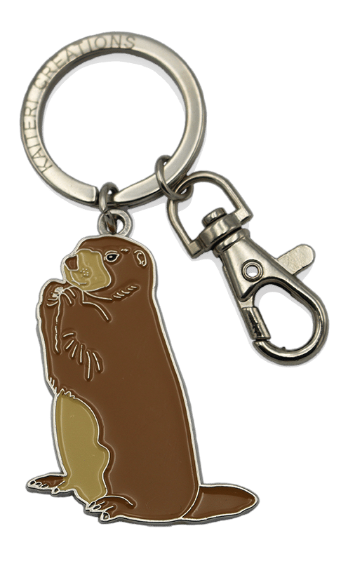 porte-clés métal marmotte
