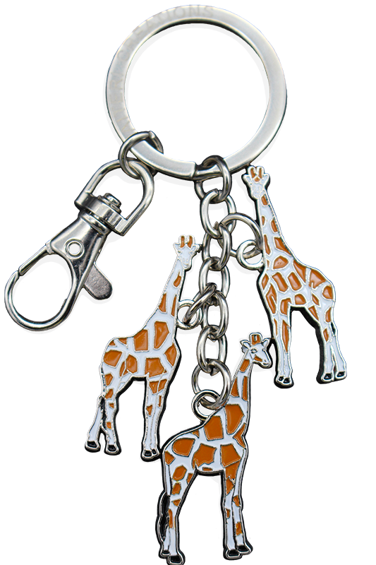Porte-clés charms girafes