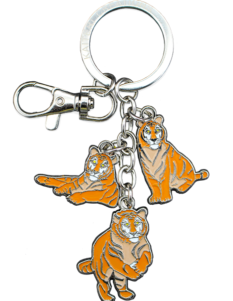 Porte-clés charms tigres