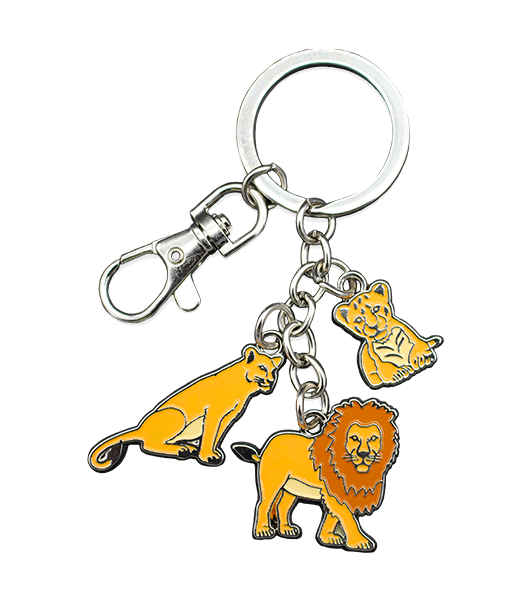 Porte-clés charms lions